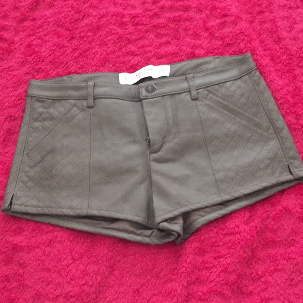 Vegan Leather shorts